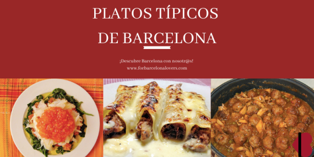 Platos típicos de Barcelona